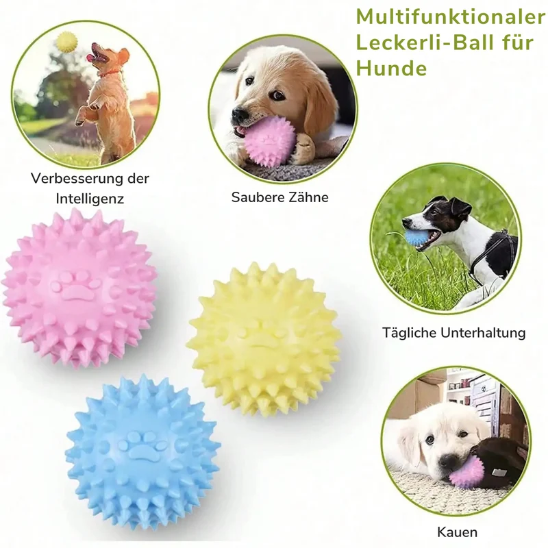 Zahnpflegeball für Hunde kaubar & robust