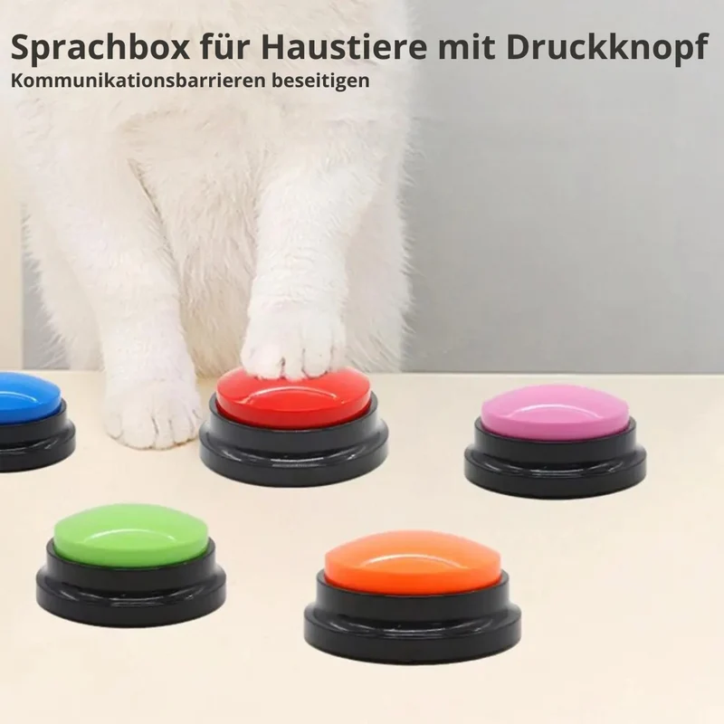Sprech-Buttons für Hunde & Katzen mit Aufnahmefunktion