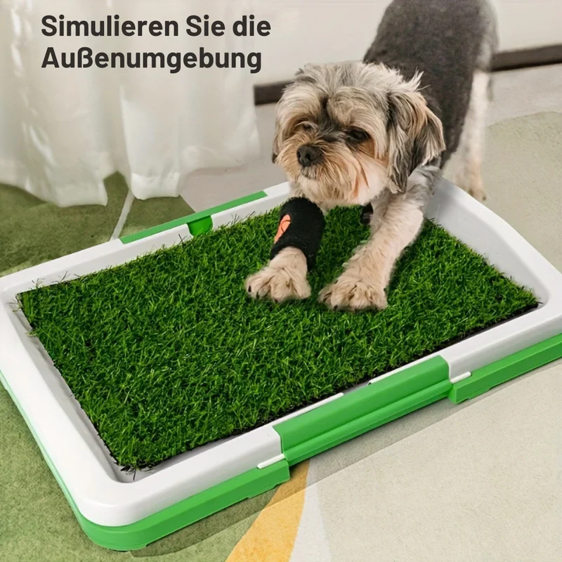 Hundetoilette mit Kunstrasen hygienisch & stabil