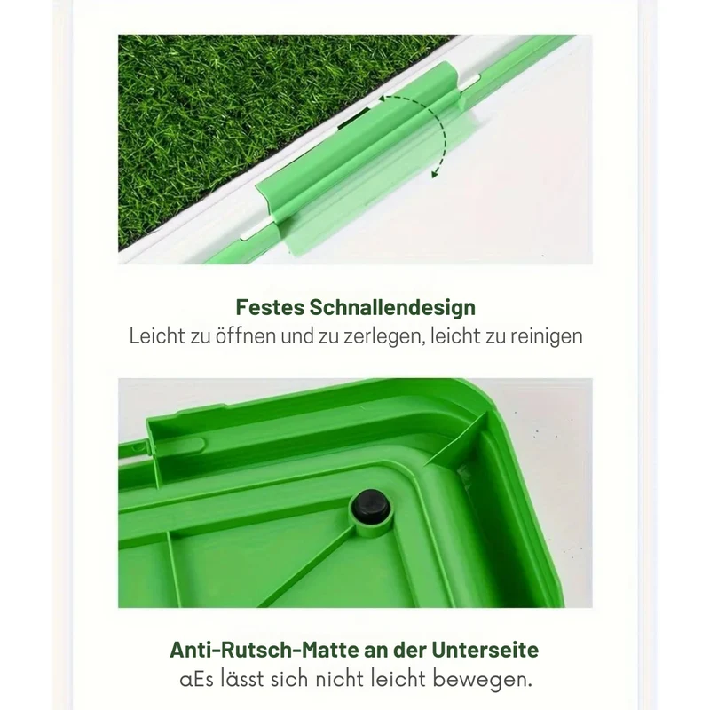 Hundetoilette mit Kunstrasen hygienisch & stabil
