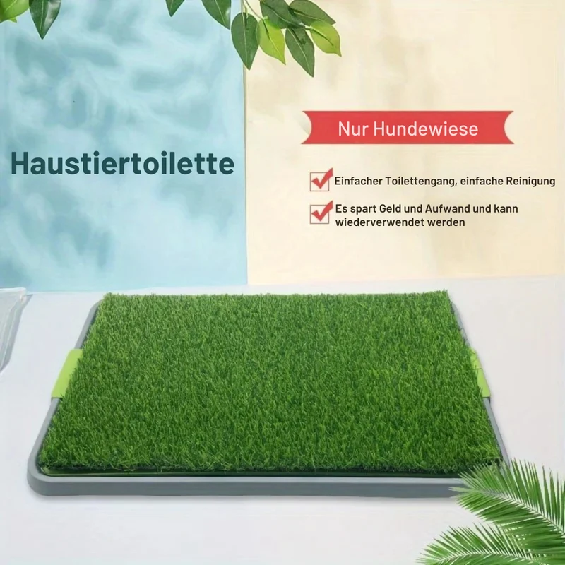 Hundetoilette mit Kunstrasen hygienisch & stabil