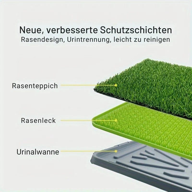 Hundetoilette mit Kunstrasen hygienisch & stabil