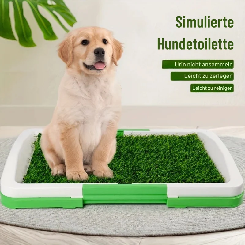 Hundetoilette mit Kunstrasen hygienisch & stabil