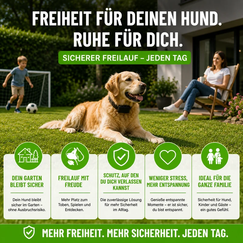 Elektronischer Hundezaun für Garten & Außenbereich wasserdicht