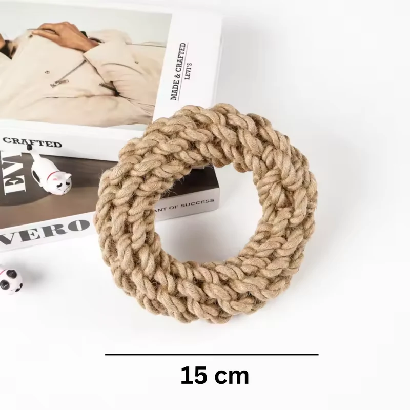 Robuster Baumwoll Kau-Ring für Hunde