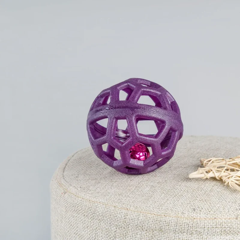 Kauball aus Naturgummi mit Glocke