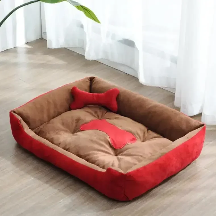 Hundebett aus Leinen modern und gemütlich