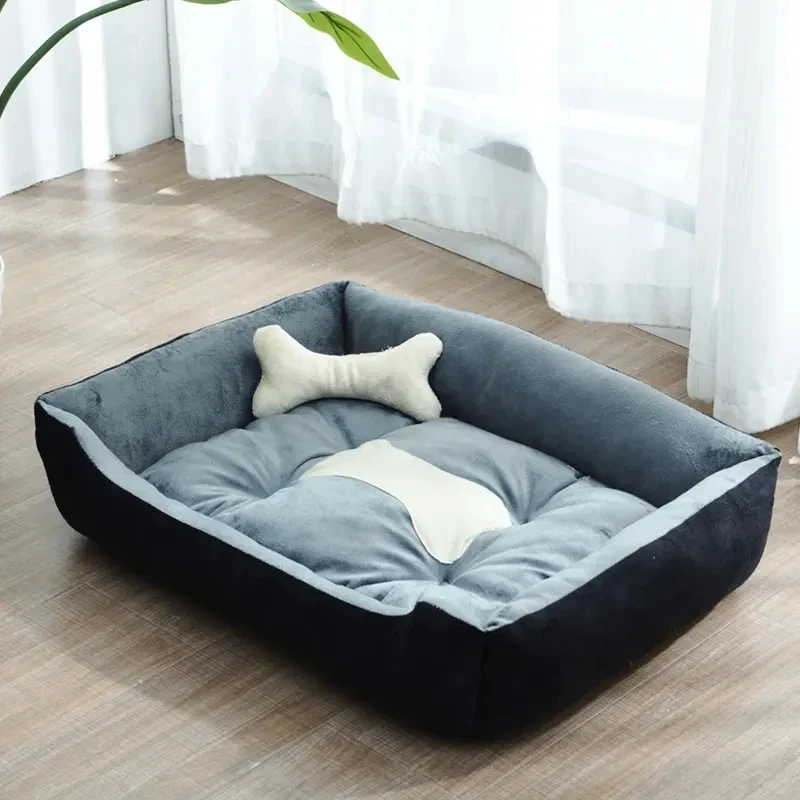 Hundebett aus Leinen modern und gemütlich