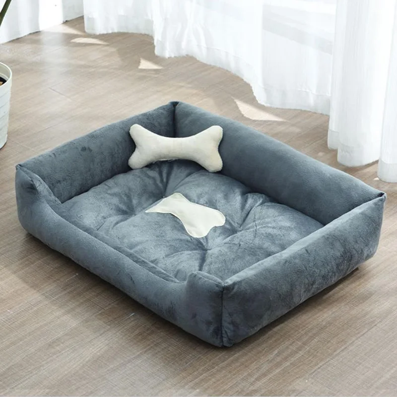 Hundebett aus Leinen modern und gemütlich