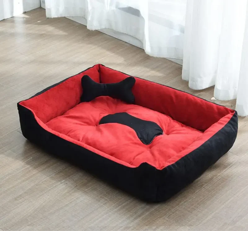 Hundebett aus Leinen modern und gemütlich