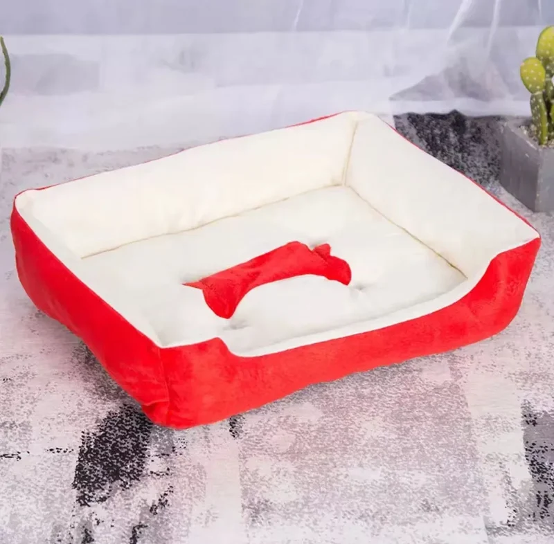 Hundebett aus Leinen modern und gemütlich