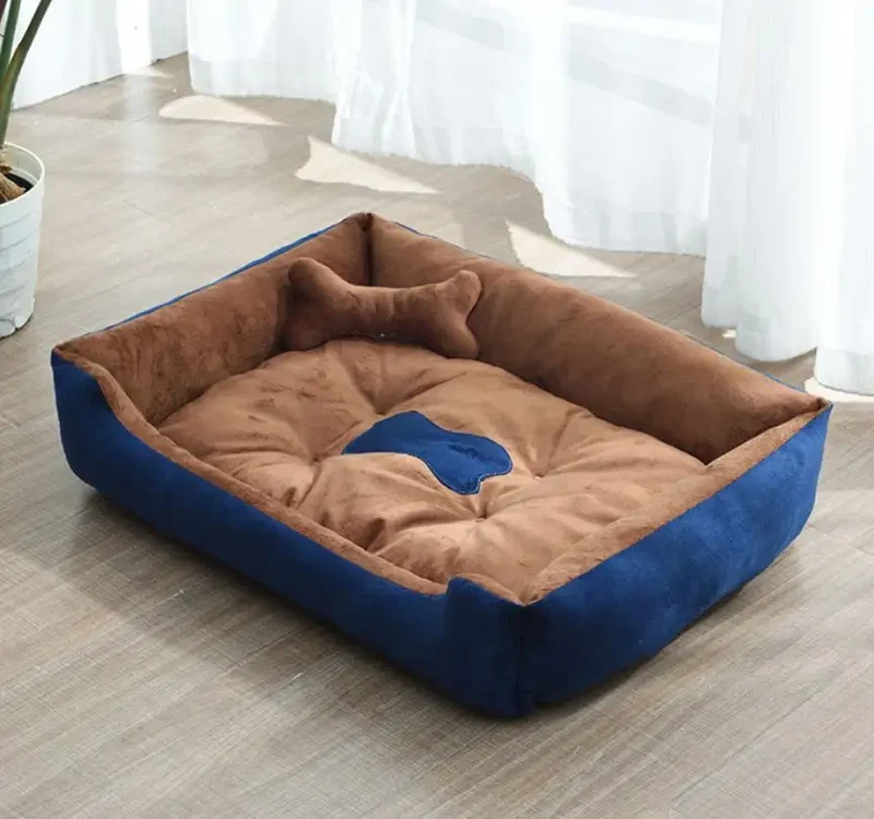 Hundebett aus Leinen modern und gemütlich