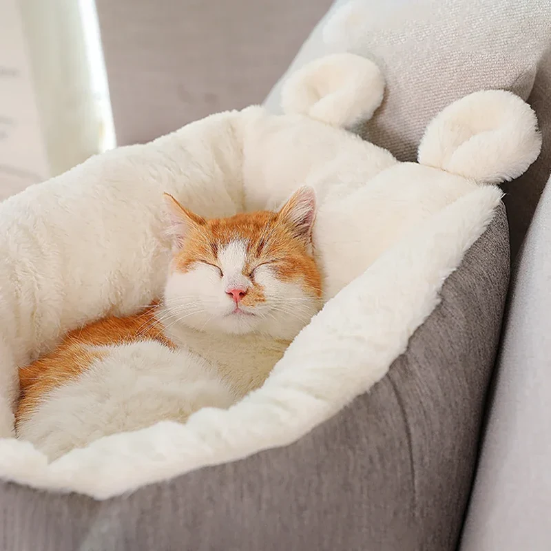 Katzenbett mit Hasenohren Design waschbar und rutschfest