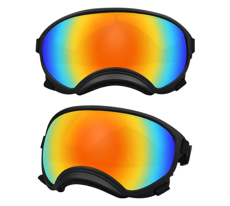 Hundebrille mit UV-Schutz für kleine & große Hunde – winddicht, verstellbar & Anti-Fog