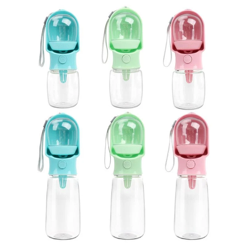 2-in-1 Trinkflasche mit Futterfach für Haustiere