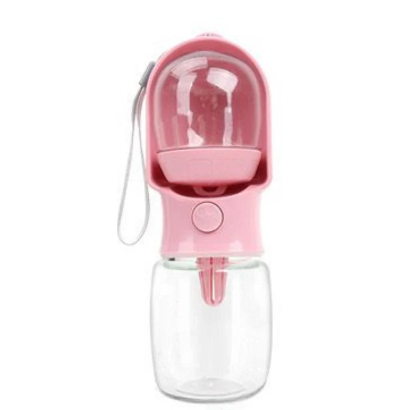 2-in-1 Trinkflasche mit Futterfach für Haustiere