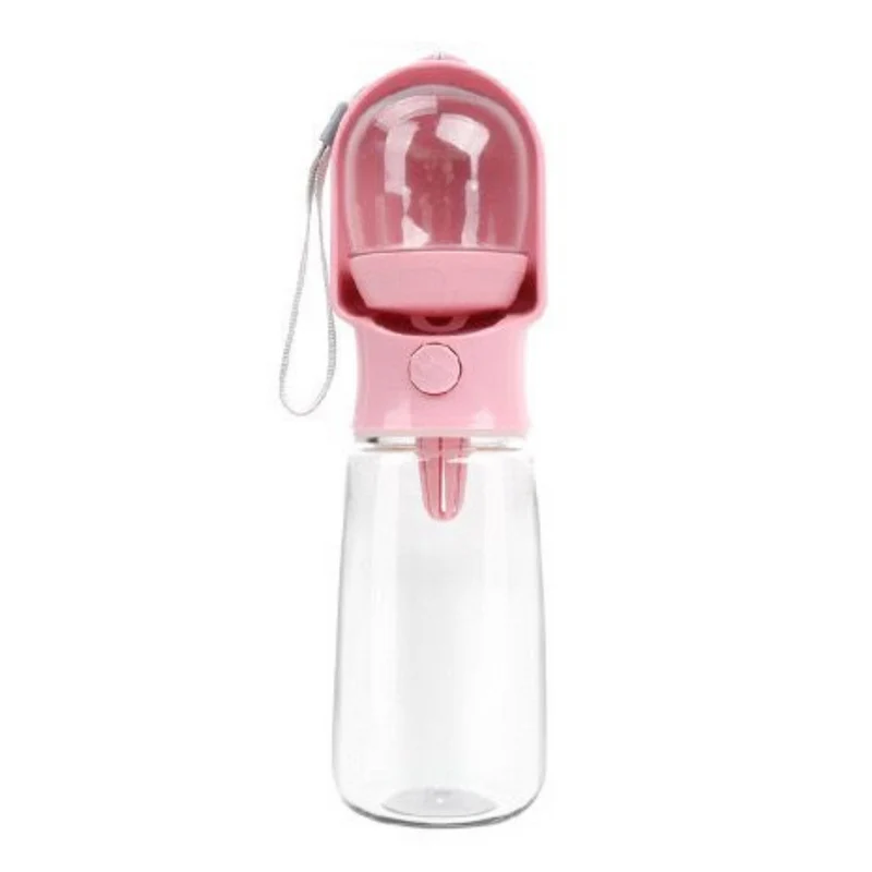2-in-1 Trinkflasche mit Futterfach für Haustiere