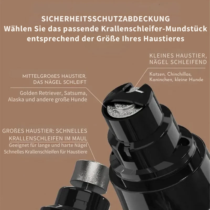 Leiser LED-Krallenschleifer mit USB