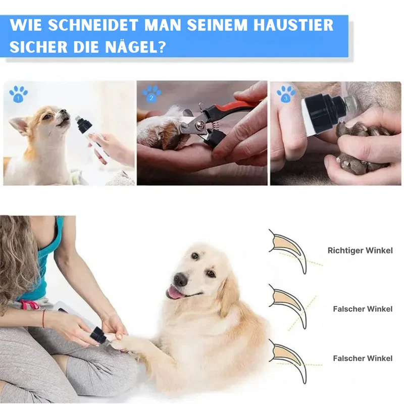 Leiser LED-Krallenschleifer mit USB