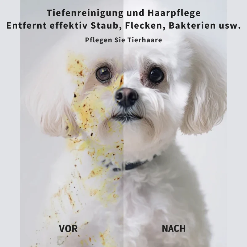 Wasserfreie Reinigungshandschuhe für Haustiere