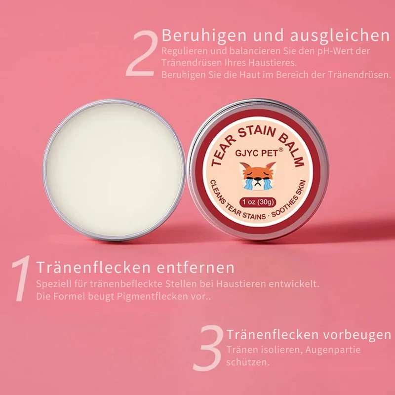 Natürlicher Augenpflege-Balsam gegen Tränenflecken