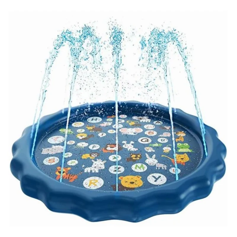 Faltbarer Hundepool mit Wassersprühfunktion