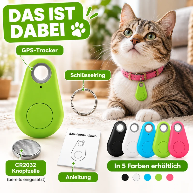 Kompakter GPS-Tracker für Haustiere
