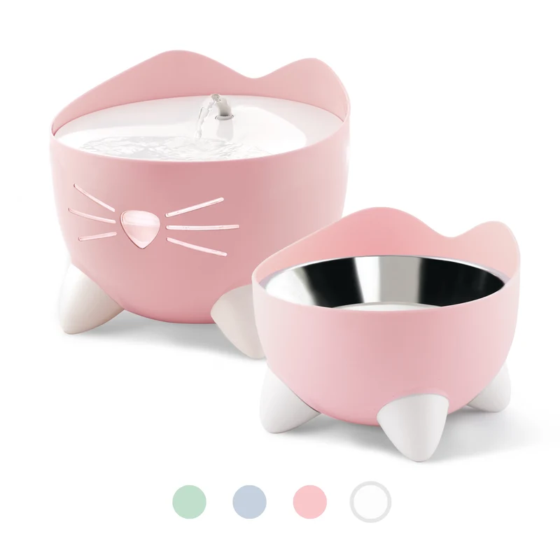 Catit Pixi Combo Kit Trinkbrunnen Futternapf und 3 Ersatzfilter