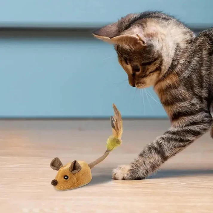 Elektrische Katzenmaus mit LED & Sound