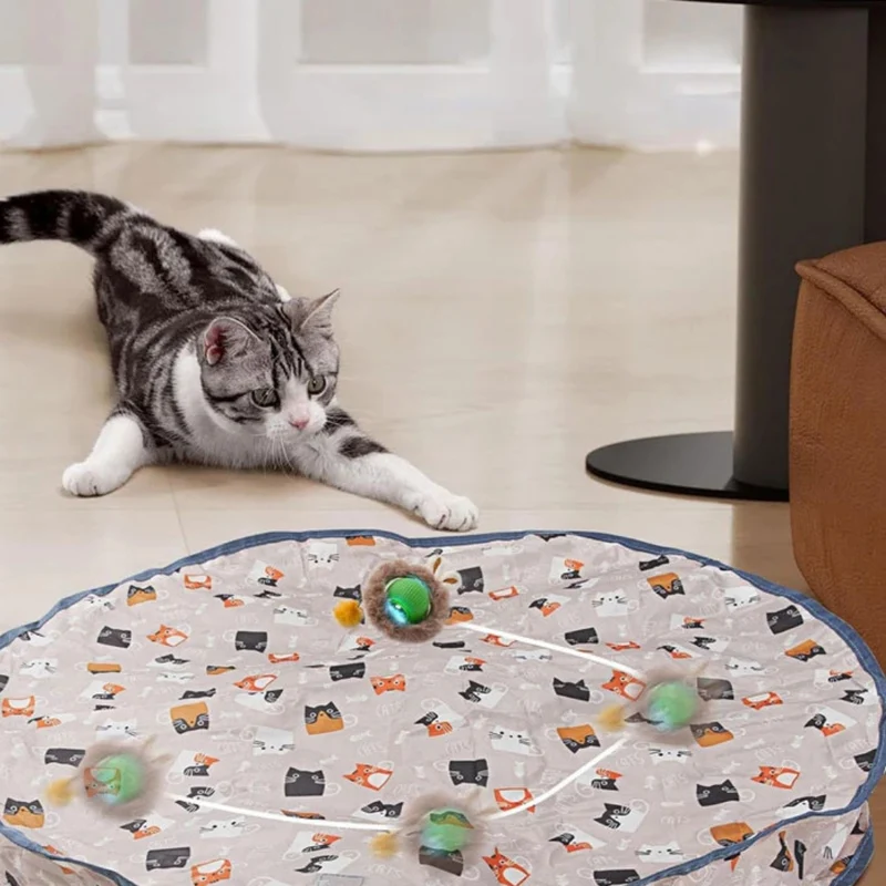 Interaktive Versteckspielmatte für Katzen
