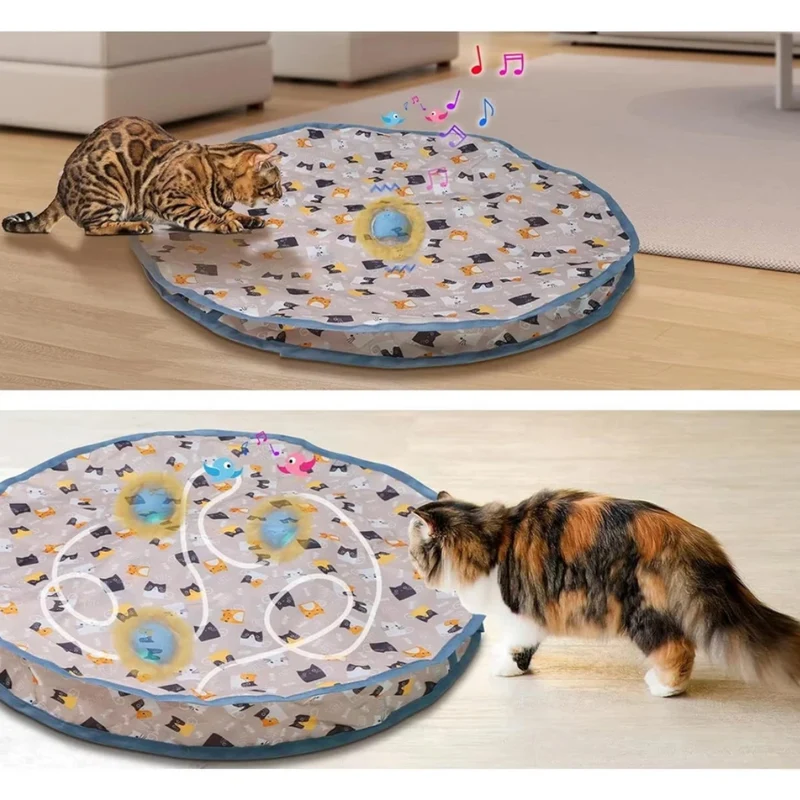 Interaktive Versteckspielmatte für Katzen