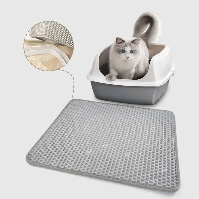 Doppellagige Katzenstreumatte mit Wabenstruktur