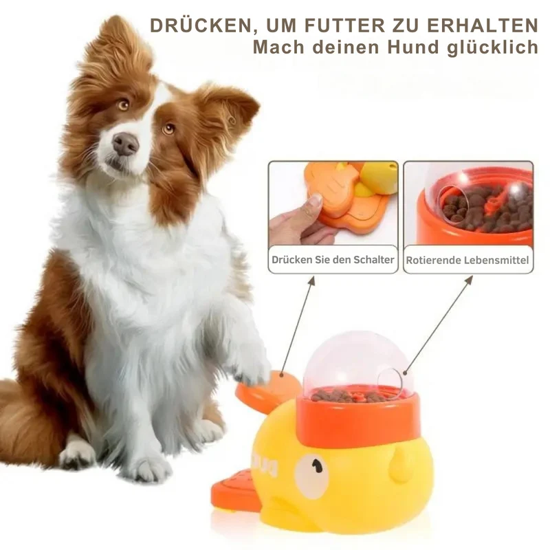 Interaktives Enten-Spielzeug mit Futterausgabe