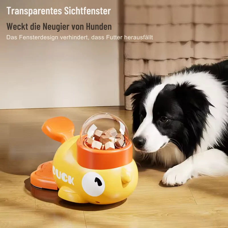 Interaktives Enten-Spielzeug mit Futterausgabe