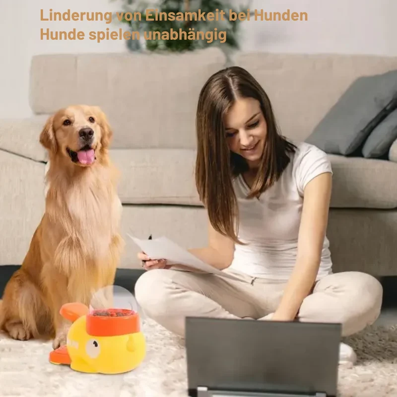 Interaktives Enten-Spielzeug mit Futterausgabe
