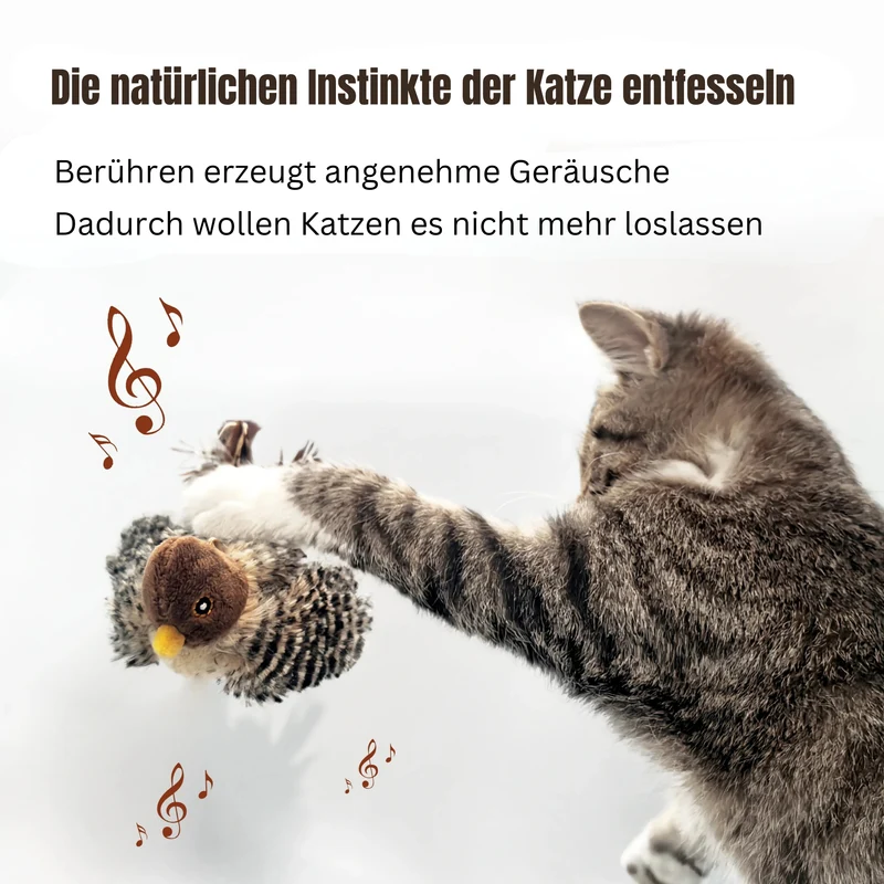 Zwitscherndes Vogelspielzeug für Katzen