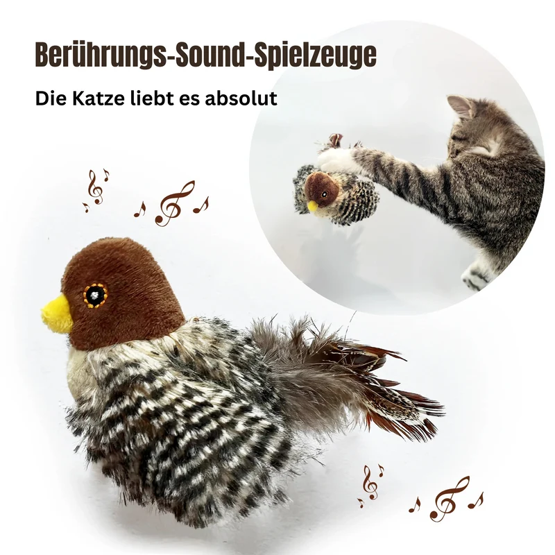 Zwitscherndes Vogelspielzeug für Katzen
