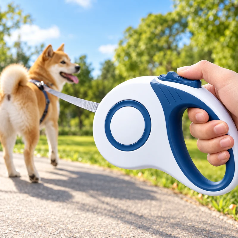 Premium Rollleine für Hunde mit Einzugsautomatik