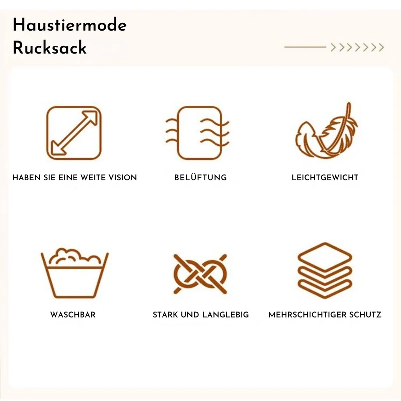 Faltbarer Haustier-Rucksack für Reisen