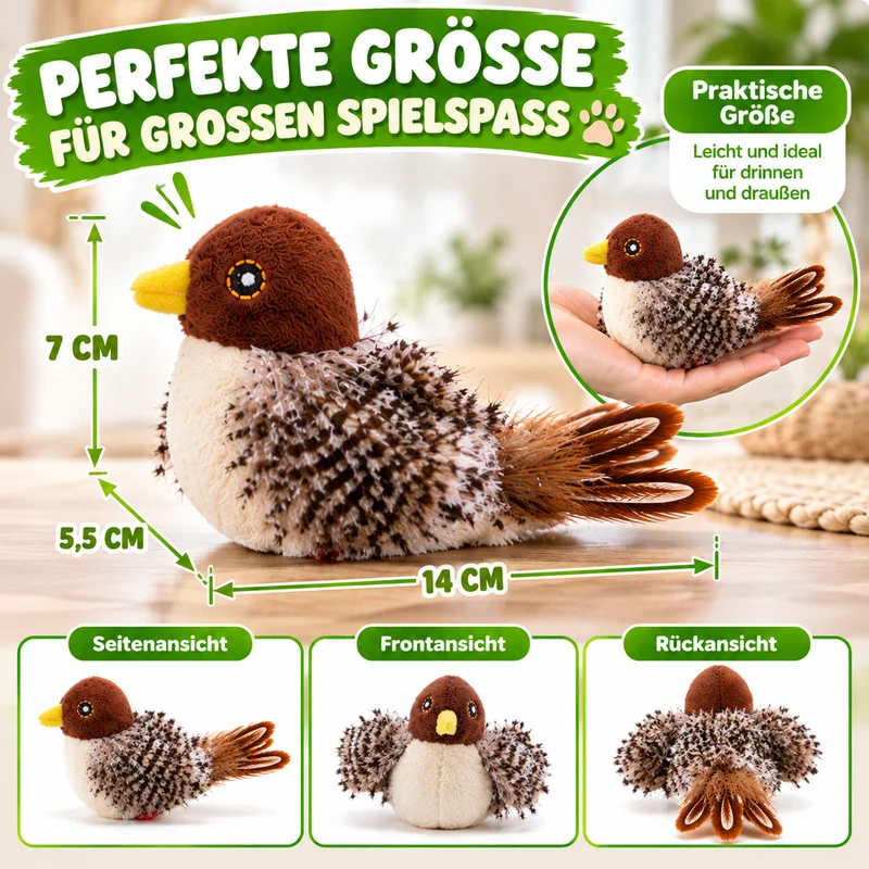 Zwitscherndes Vogelspielzeug – für neugierige Hunde