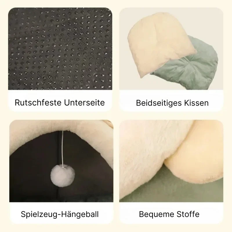 Gemütliche Katzenhöhle für ruhige Rückzugsorte