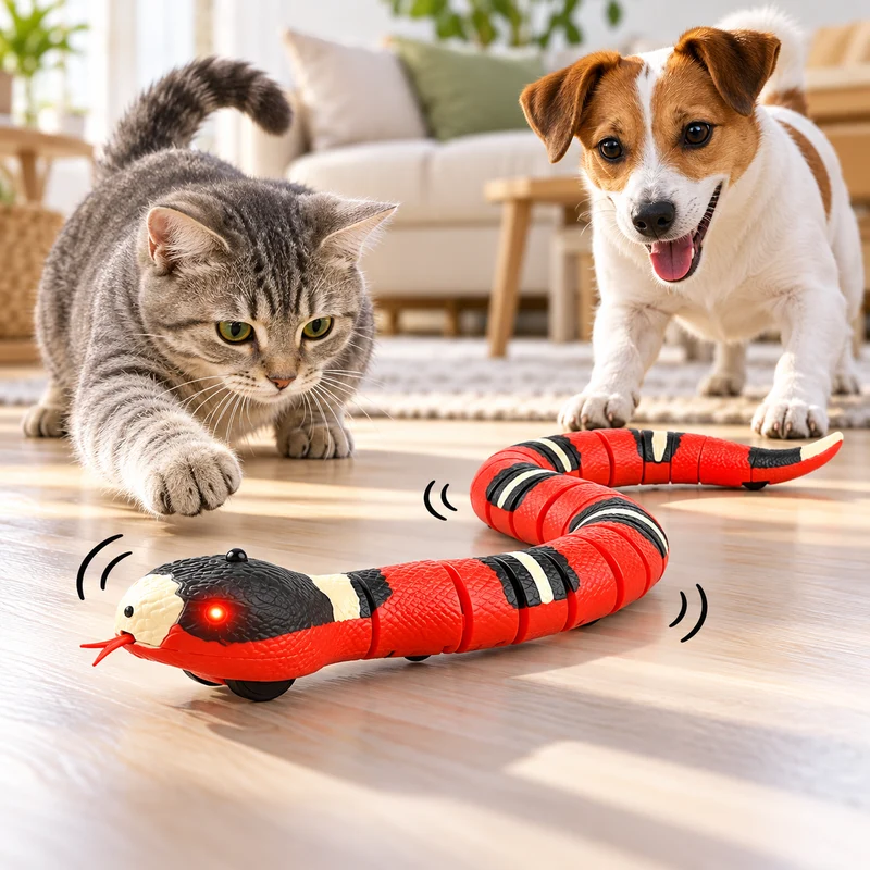 Elektrisches Schlangenspielzeug für Hunde & Katzen