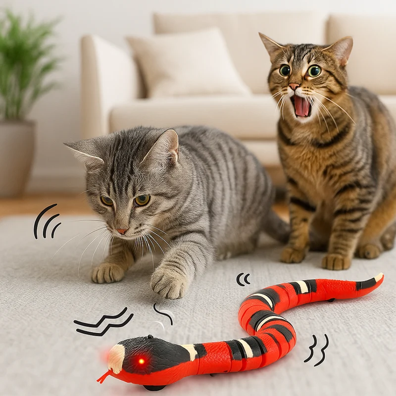 Elektrisches Schlangenspielzeug für Hunde & Katzen