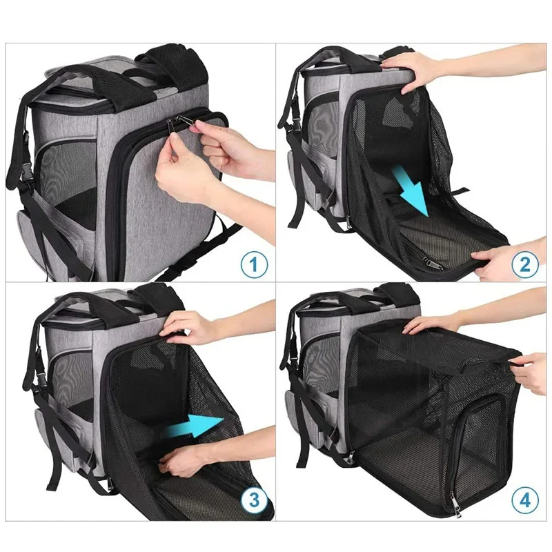 Hochwertige Haustier-Reisetasche mit Sicherheitsclip