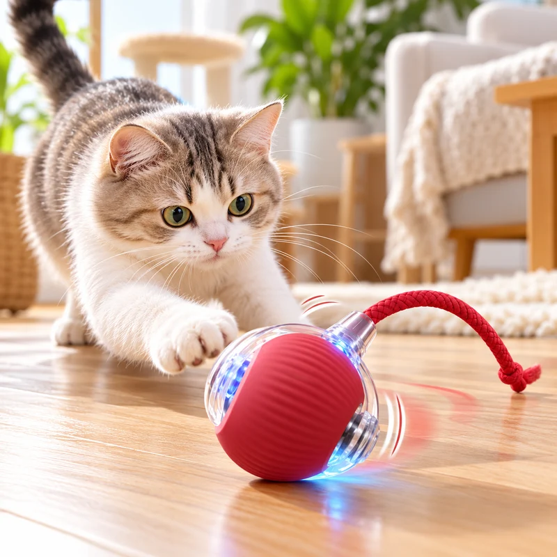 Interaktive, automatisch rollende Katzenmaus
