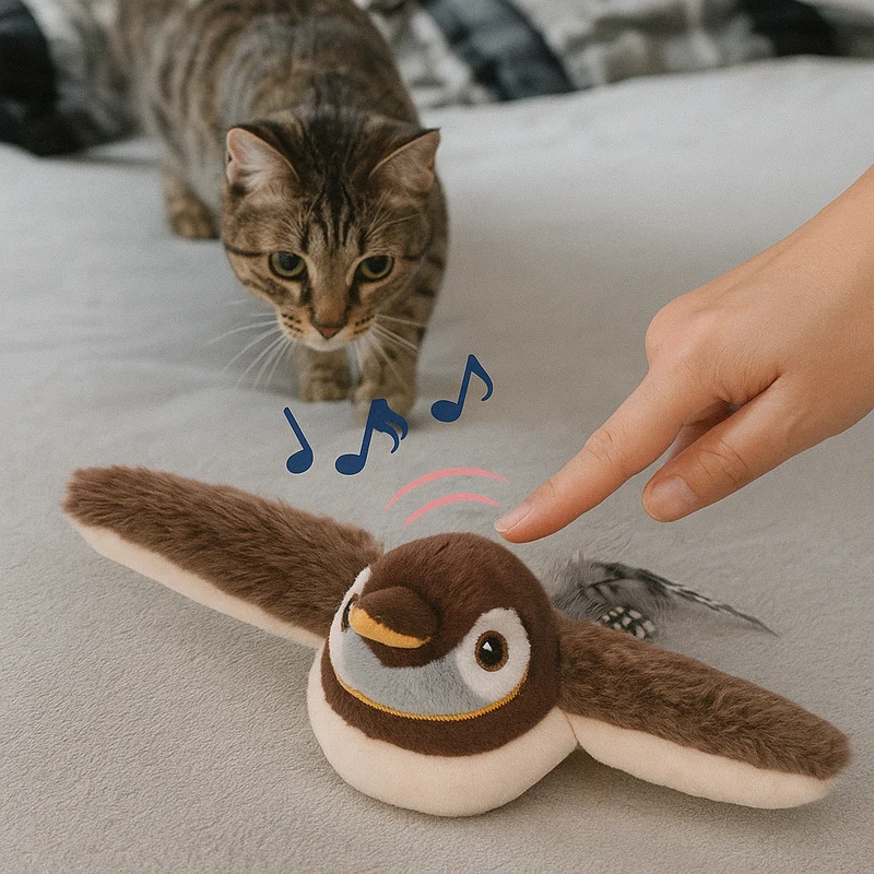 Flattervogel mit Flügelschlag für Katzen