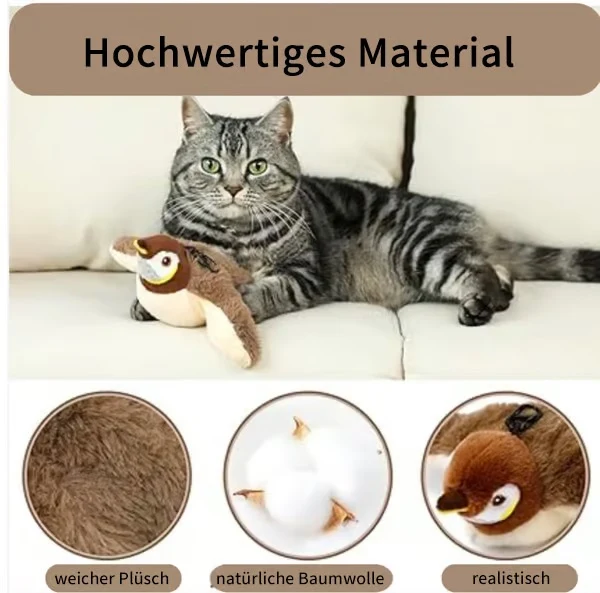 Flattervogel mit Flügelschlag für Katzen