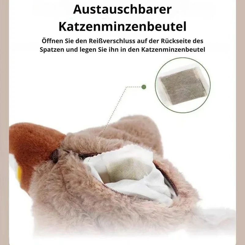 Flattervogel mit Flügelschlag für Katzen