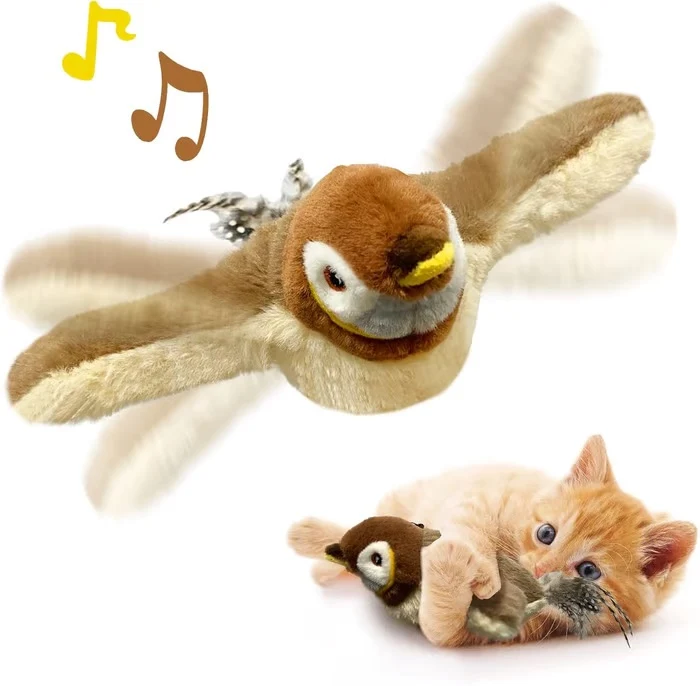 Flattervogel mit Flügelschlag für Katzen