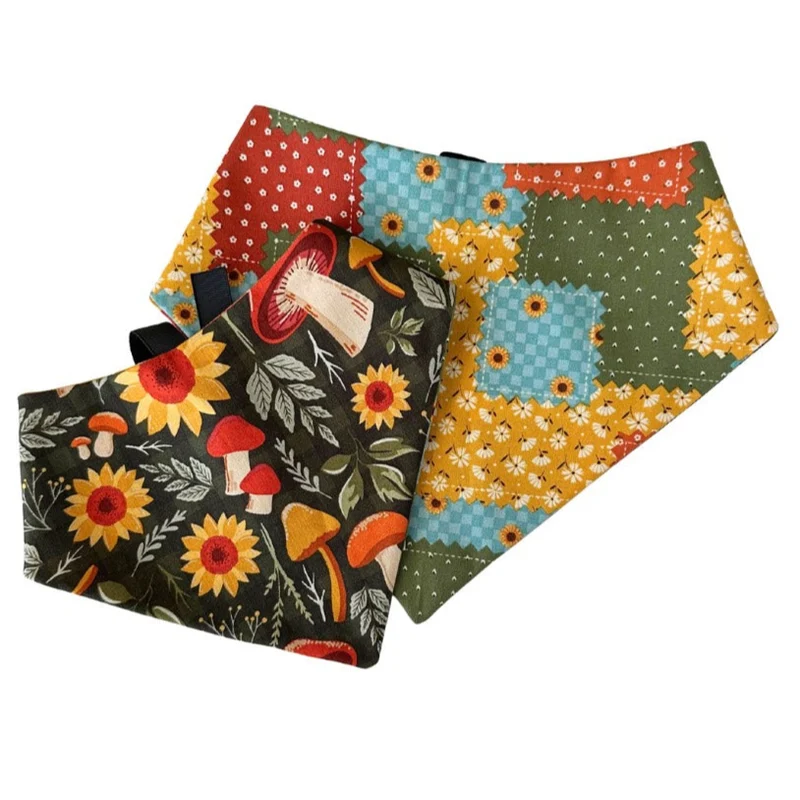 Sunflower Plaid Reversible Bandana
